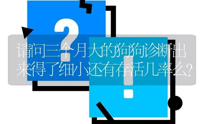 请问三个月大的狗狗诊断出来得了细小还有存活几率么？ | 动物养殖问答