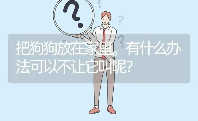 把狗狗放在家里。有什么办法可以不让它叫呢？ | 动物养殖问答