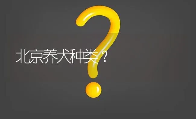 北京养犬种类？ | 动物养殖问答