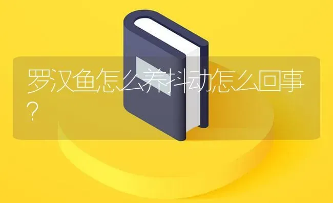 罗汉鱼怎么养抖动怎么回事？ | 鱼类宠物饲养