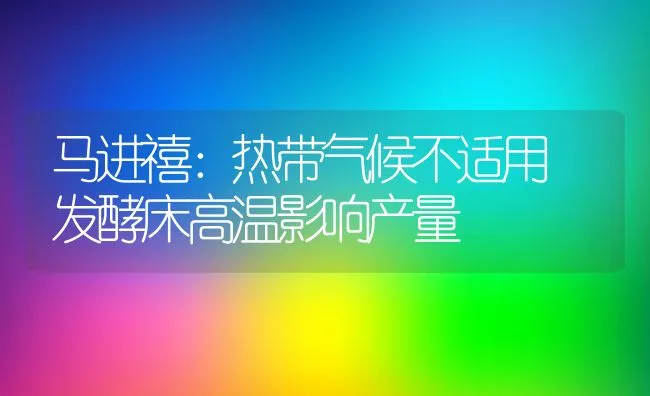 马进禧：热带气候不适用 发酵床高温影响产量 | 动物养殖学堂