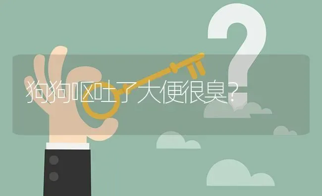 狗狗呕吐了大便很臭？ | 动物养殖问答