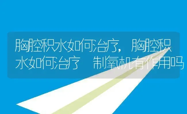 胸腔积水如何治疗,胸腔积水如何治疗 制氧机有作用吗 | 宠物百科知识