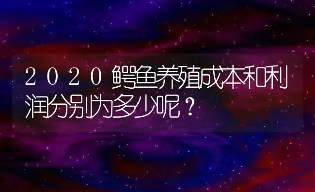 2020鳄鱼养殖成本和利润分别为多少呢？ | 动物养殖百科