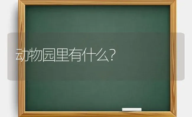 动物园里有什么？ | 动物养殖问答