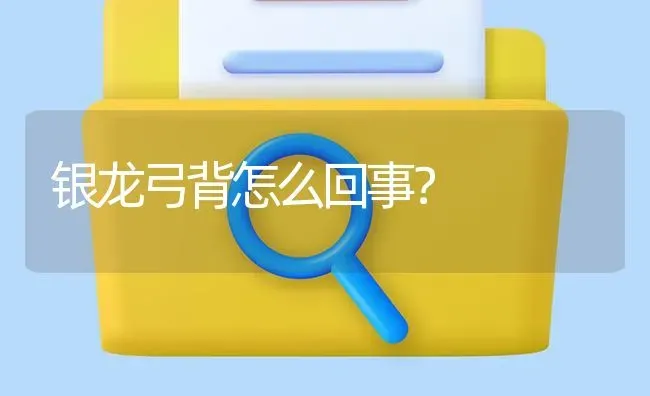 银龙弓背怎么回事？ | 鱼类宠物饲养