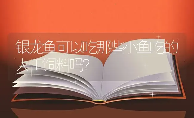 银龙鱼可以吃那些小鱼吃的人工饲料吗？ | 鱼类宠物饲养