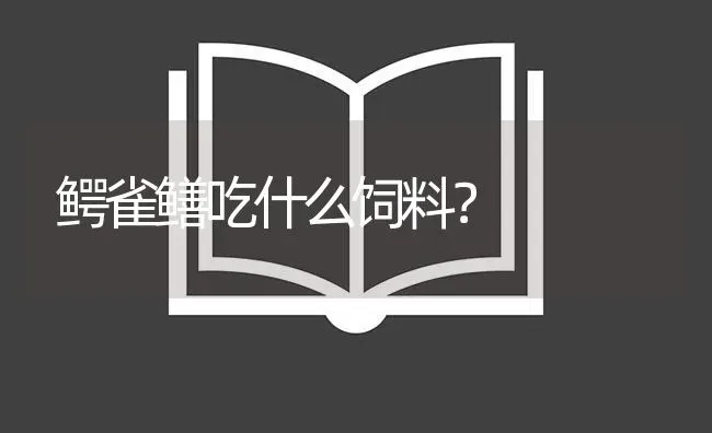 鳄雀鳝吃什么饲料？ | 鱼类宠物饲养