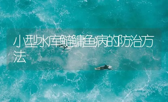 小型水库鲢鳙鱼病的防治方法 | 海水养殖技术