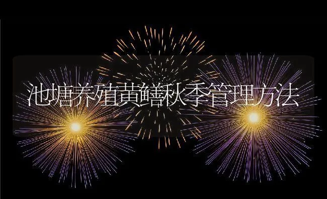 池塘养殖黄鳝秋季管理方法 | 动物养殖饲料