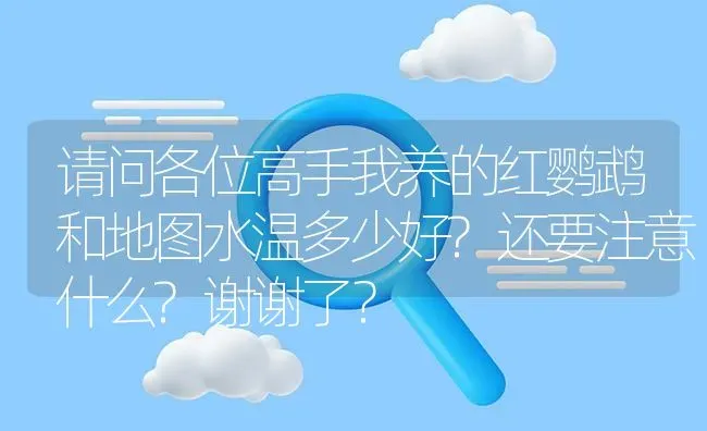 请问各位高手我养的红鹦鹉和地图水温多少好?还要注意什么?谢谢了？ | 鱼类宠物饲养