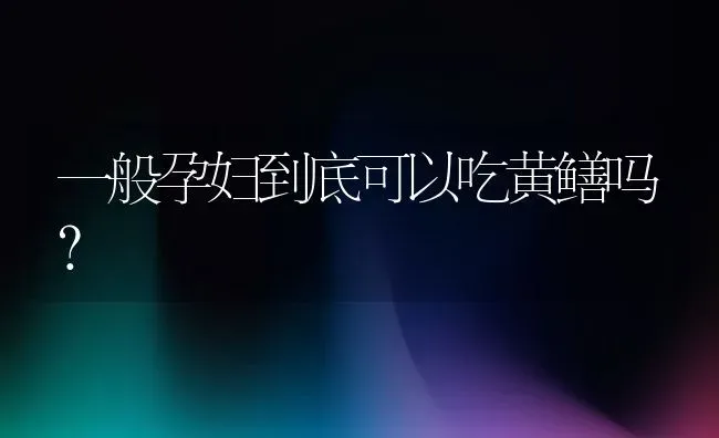 一般孕妇到底可以吃黄鳝吗？ | 动物养殖百科