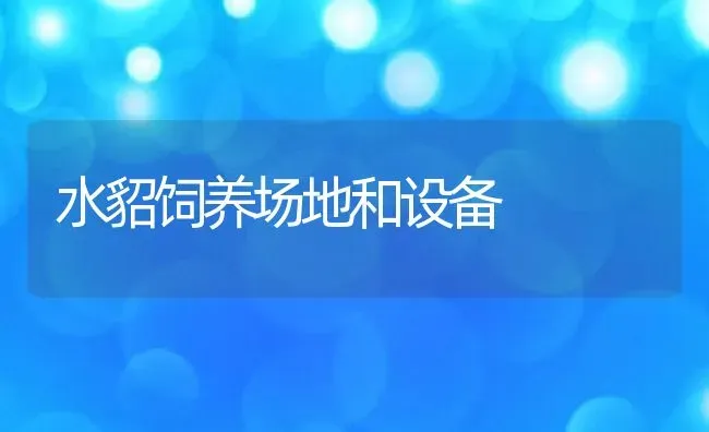 水貂饲养场地和设备 | 动物养殖百科