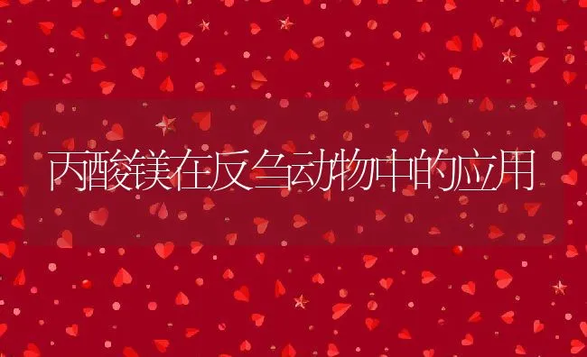 丙酸镁在反刍动物中的应用 | 动物养殖学堂