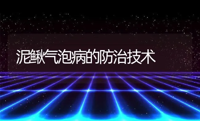 泥鳅气泡病的防治技术 | 水产养殖知识