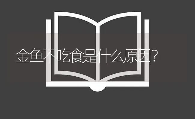 金鱼不吃食是什么原因？ | 鱼类宠物饲养