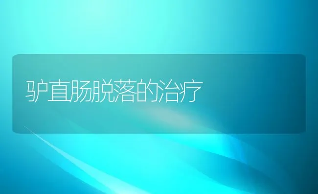 驴直肠脱落的治疗 | 水产养殖知识