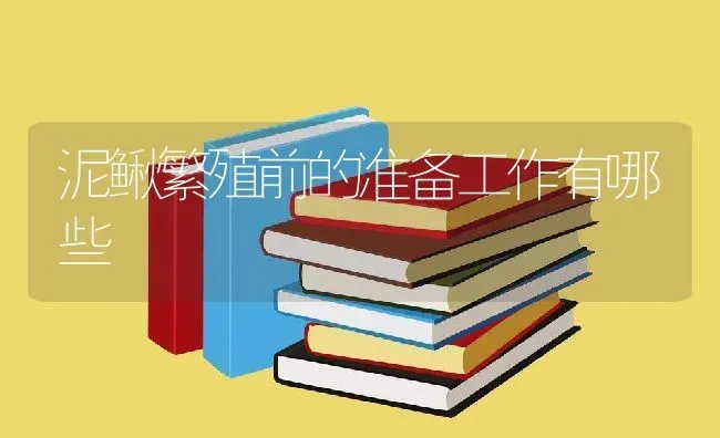 泥鳅繁殖前的准备工作有哪些 | 动物养殖百科