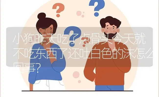 小狗昨天吃了点骨头今天就不吃东西了还吐白色的沫怎么回事？ | 动物养殖问答