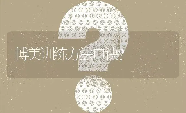 博美训练方法口诀？ | 动物养殖问答