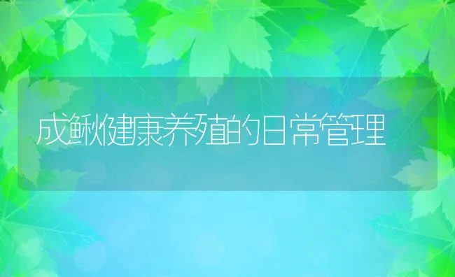 河蟹网围生态养殖技术 | 海水养殖技术