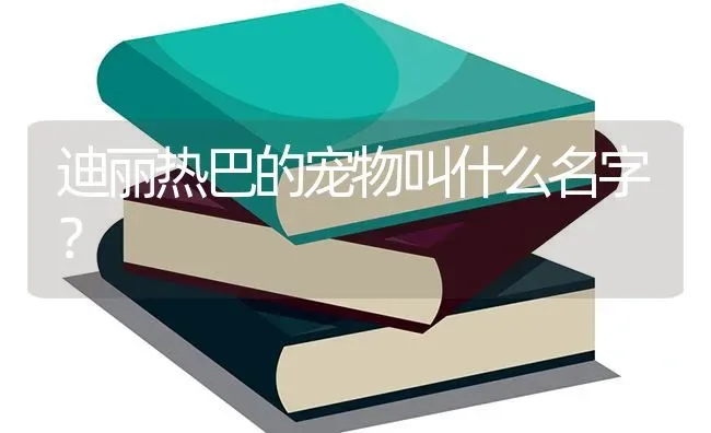 迪丽热巴的宠物叫什么名字？ | 动物养殖问答