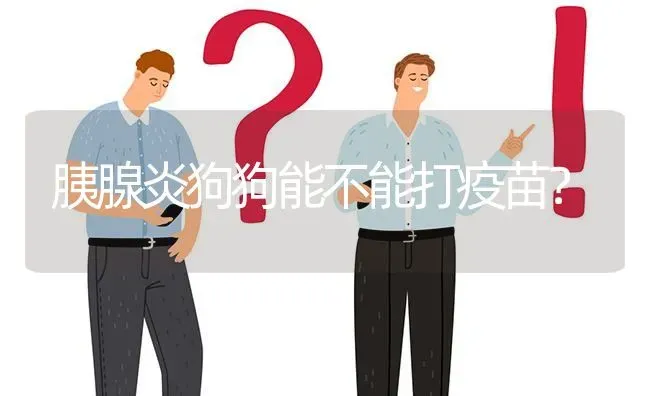 胰腺炎狗狗能不能打疫苗？ | 动物养殖问答