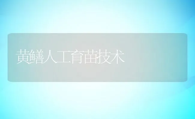 黄鳝人工育苗技术 | 水产养殖知识