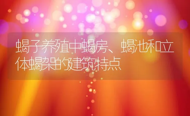 蝎子养殖中蝎房、蝎池和立体蝎架的建筑特点 | 水产养殖知识