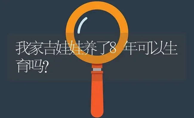 我家吉娃娃养了8年可以生育吗？ | 动物养殖问答