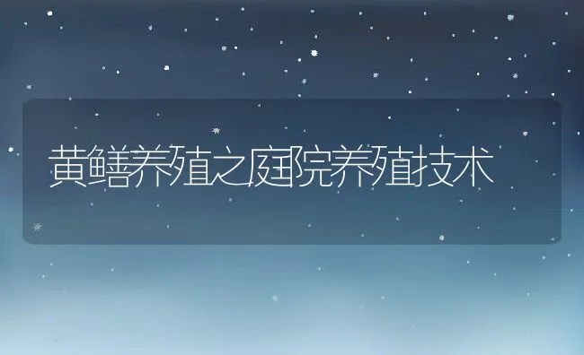 黄鳝养殖之庭院养殖技术 | 动物养殖学堂