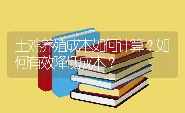 土鸡养殖成本如何计算？如何有效降低成本？ | 动物养殖百科