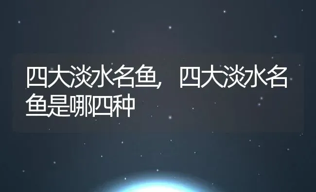 四大淡水名鱼,四大淡水名鱼是哪四种 | 宠物百科知识