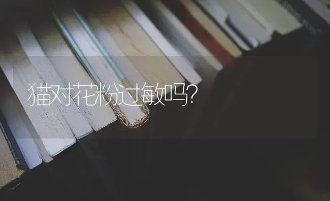 猫对花粉过敏吗？ | 动物养殖问答