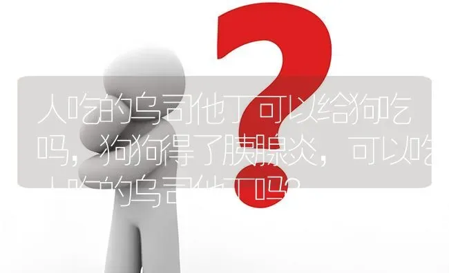 人吃的乌司他丁可以给狗吃吗，狗狗得了胰腺炎，可以吃人吃的乌司他丁吗？ | 动物养殖问答