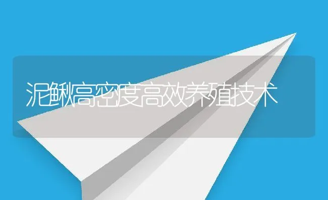 泥鳅高密度高效养殖技术 | 水产养殖知识