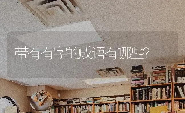 带有有字的成语有哪些？ | 动物养殖问答