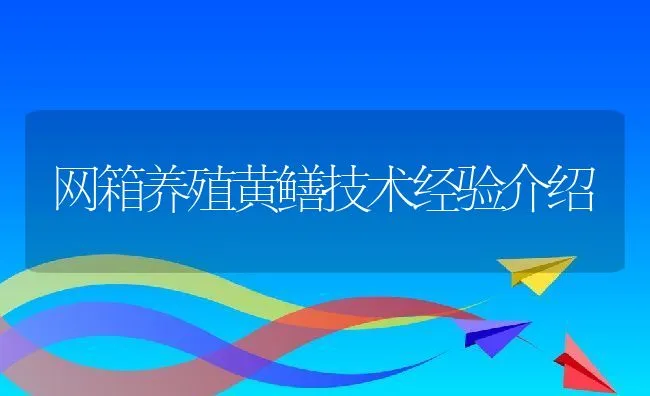 网箱养殖黄鳝技术经验介绍 | 动物养殖饲料