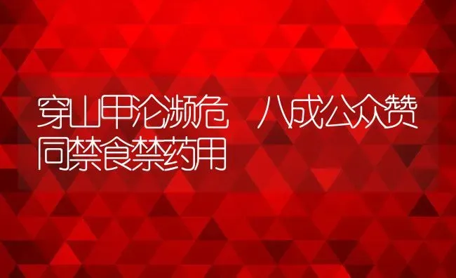 穿山甲沦濒危 八成公众赞同禁食禁药用 | 特种养殖技术