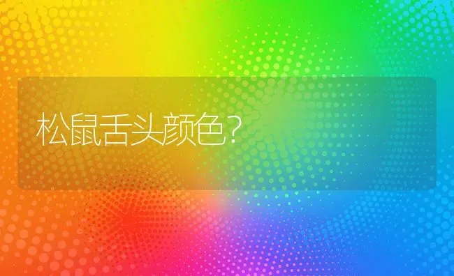 松鼠舌头颜色？ | 动物养殖问答