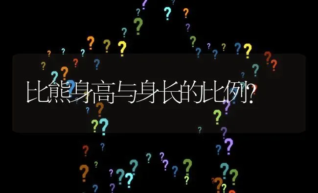 比熊身高与身长的比例？ | 动物养殖问答