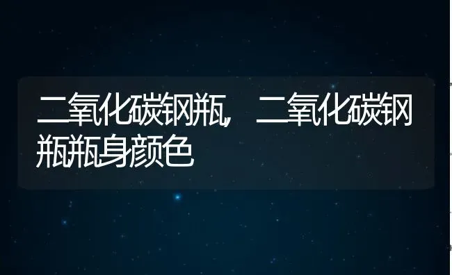 二氧化碳钢瓶,二氧化碳钢瓶瓶身颜色 | 宠物百科知识