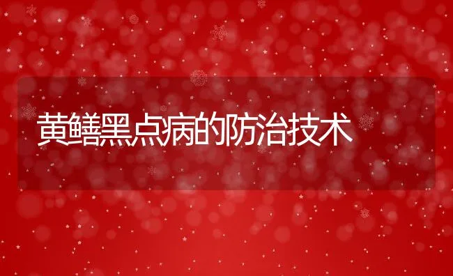 黄鳝黑点病的防治技术 | 水产养殖知识