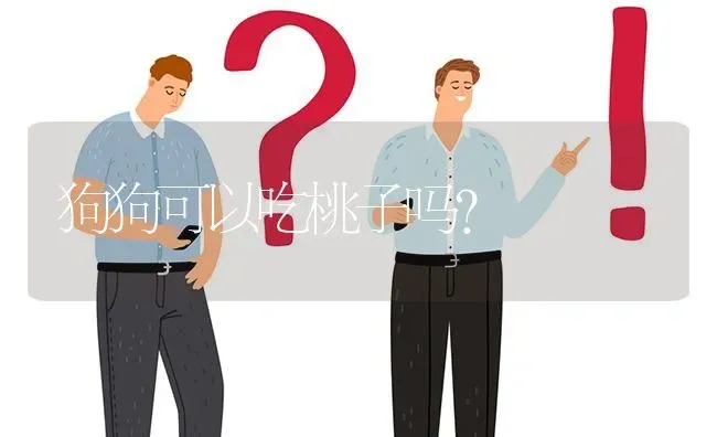 狗狗可以吃桃子吗？ | 动物养殖问答