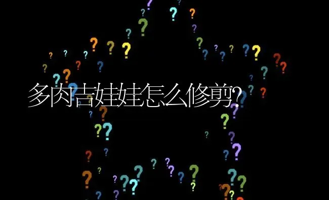 多肉吉娃娃怎么修剪？ | 动物养殖问答