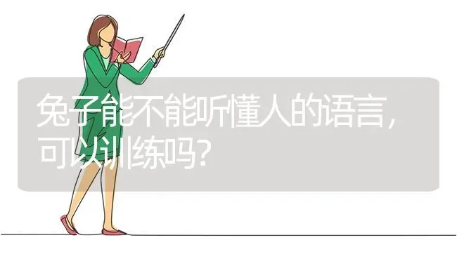 兔子能不能听懂人的语言，可以训练吗？ | 动物养殖问答