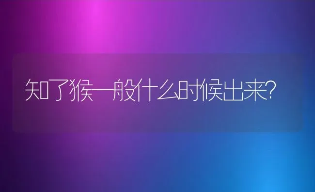 知了猴一般什么时候出来？ | 动物养殖百科