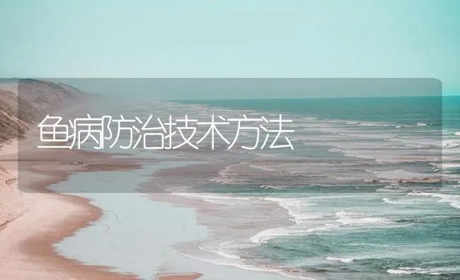 鱼病防治技术方法 | 海水养殖技术