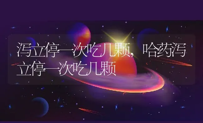 泻立停一次吃几颗,哈药泻立停一次吃几颗 | 宠物百科知识