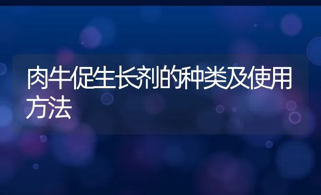 肉牛促生长剂的种类及使用方法 | 动物养殖学堂